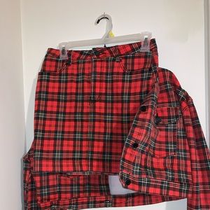 Missguided Plaid Co-ord